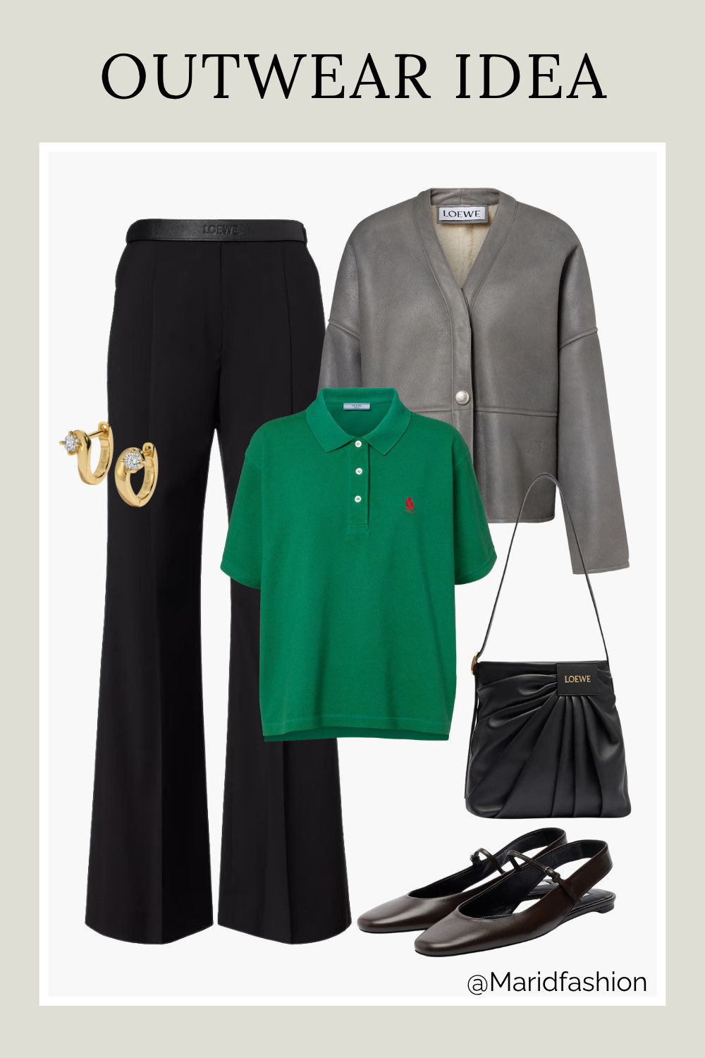 Master the art of transitional textures with this elevated outerwear look. Pairing the structured warmth of a pebble shearling-lined leather jacket with the fluid silhouette of wool wide-leg pants creates a sophisticated contrast, while a classic cotton piqué polo keeps the base clean and breathable. Effortless, tactile, and perfectly balanced.
#OuterwearInspo #LeatherJacketStyle #WideLegPants #WinterFashion #QuietLuxury #LTKStyleTip #StreetStyle #FallOutfits #MinimalistStyle #CapsuleWardrobe #ShearlingJacket #WoolPants 

 #LTKootd #LTKWorkwear #LTKTravel