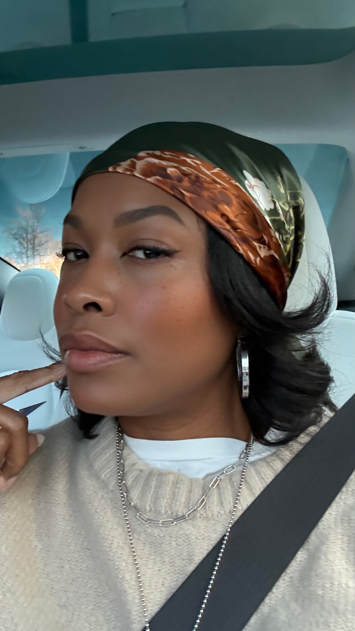 Sometimes the smallest detail like a silk scarf makes the whole look feel elevated. Subtle glam ✨

#LTKBeauty #LTKootd