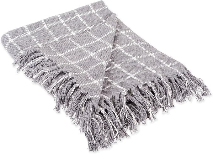DII 100% Cotton Checked Throw for Indoor/Outdoor Use Camping Bbq's Beaches Everyday Blanket, 50 x... | Amazon (US)