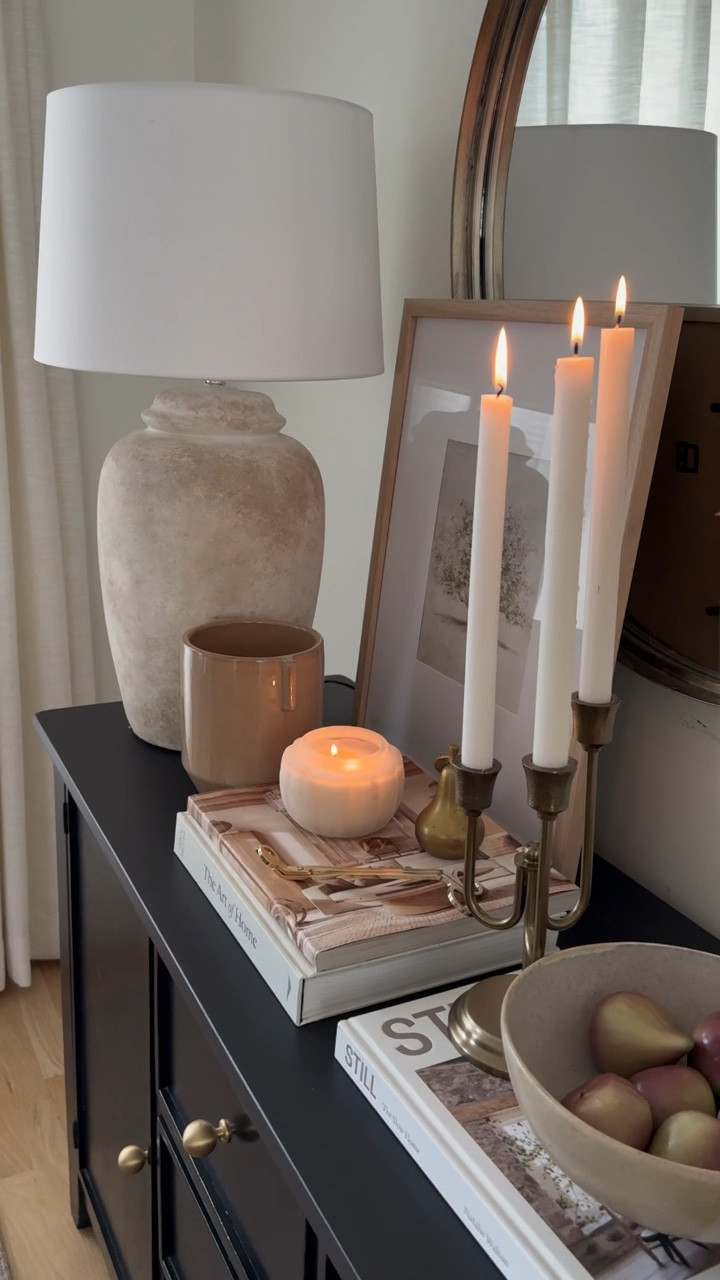 Updating my side table for falll!
Fall decor fall finds from target and Walmart, candle holder, gold candle holder, fall leaves fall home, ceramic bowl, pumpkin 

#LTKHome #LTKStyleTip #LTKSeasonal