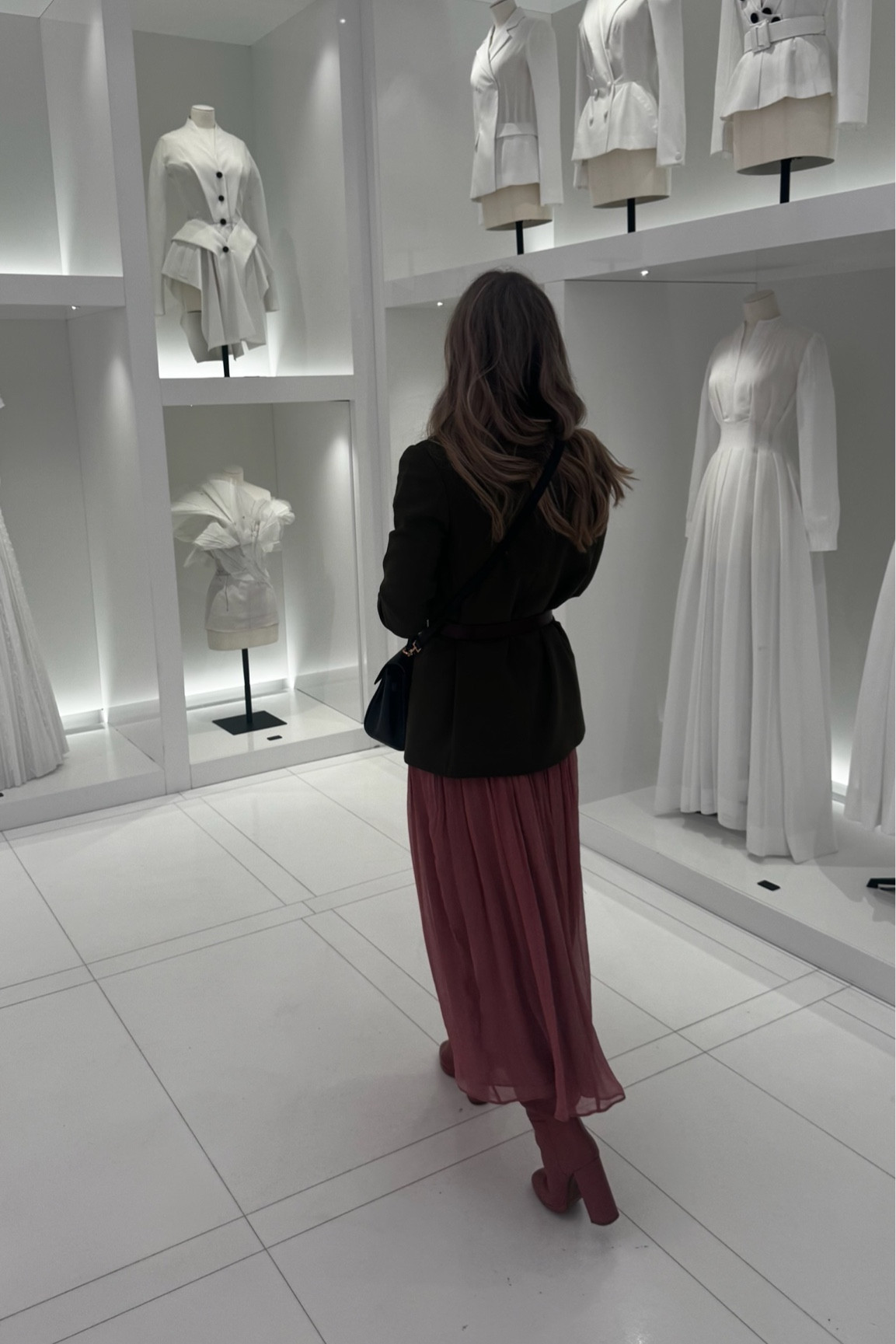 Another tomorrow blazer and Shona Joy dress with sezane boots and belt! 