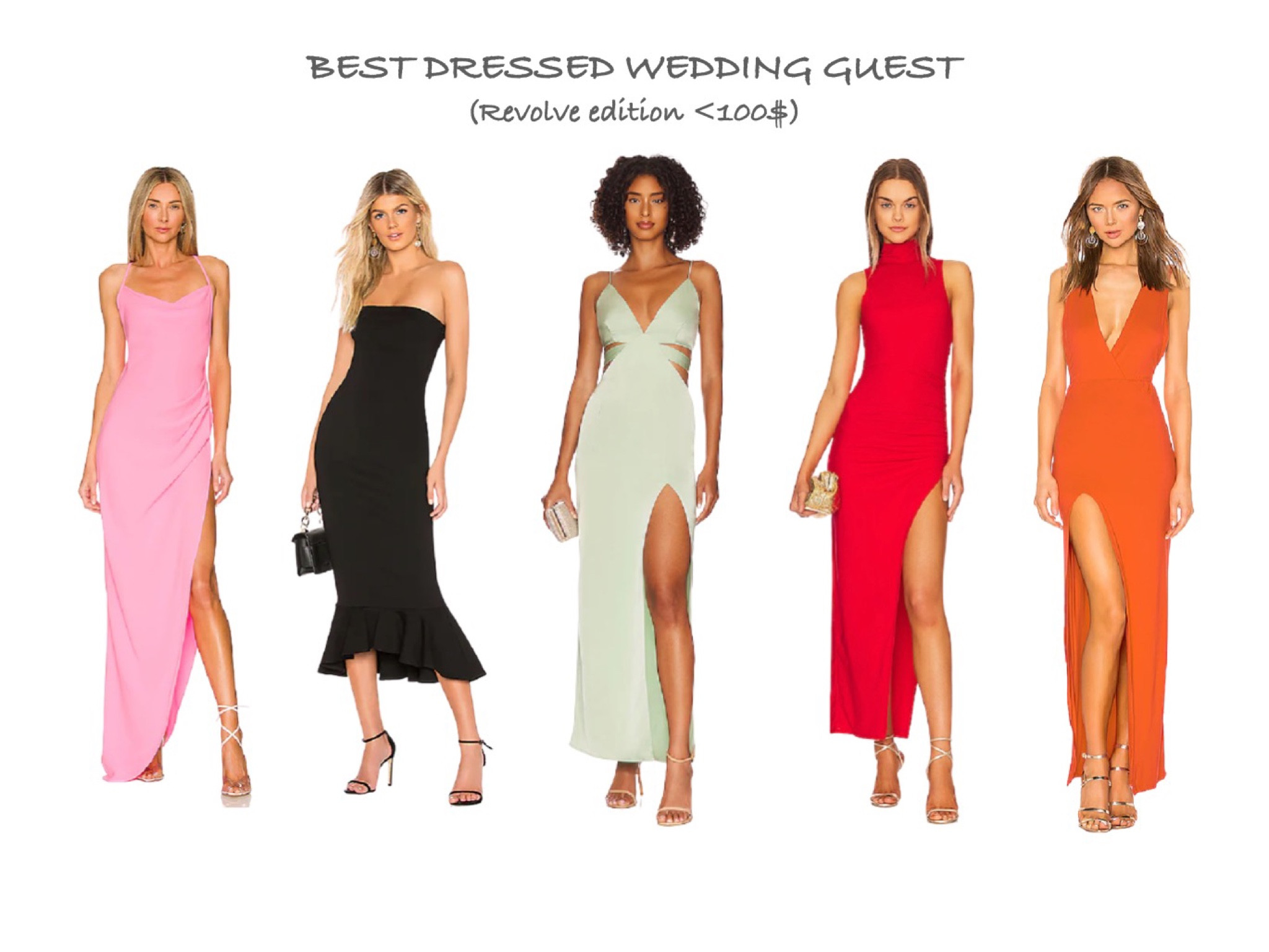 Be the best dressed wedding guest for under 100$! All dresses from Revolve! 

#LTKwedding #LTKunder100 #LTKFind