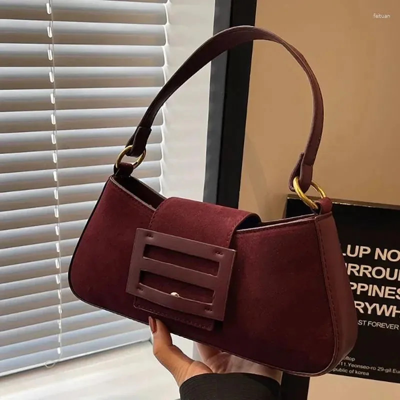 Totes Vintage Red Velvet Underarm Bag Temperament High-Grade Autumn Winter Shoulder Ladies Elegan... | DHGate