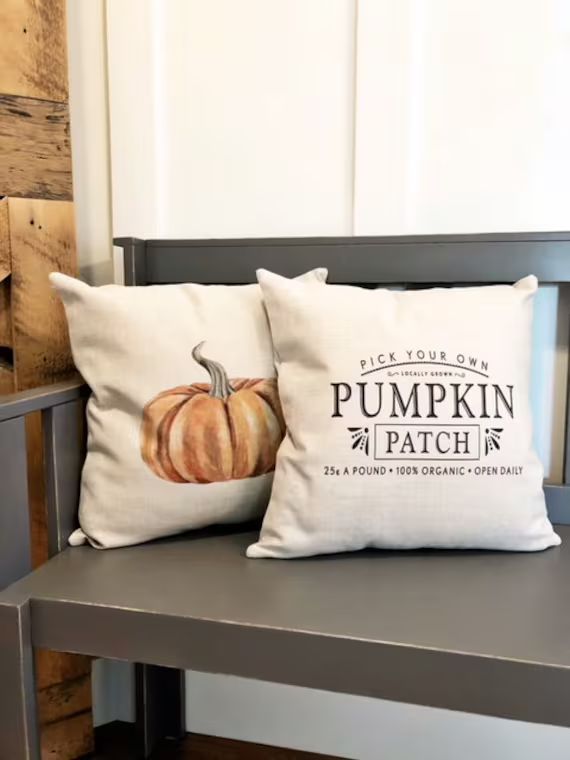 Pumpkin Patch Fall Pillow Cover  Fall Decor  Fall Pillow - Etsy | Etsy (US)