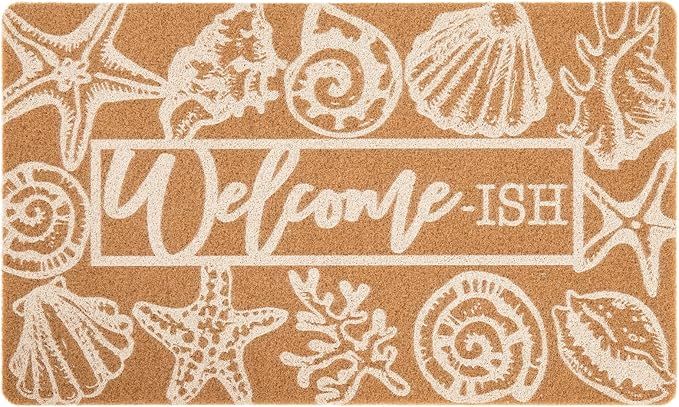 Asrug Beach Door Mat for Front Door 17"x30", Door Mat for Indoor & Outdoor Entrance, Beach Home D... | Amazon (US)