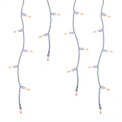 Holiday Living 300 -Count Constant Clear Incandescent Plug-In Christmas Icicle Lights | Lowe's