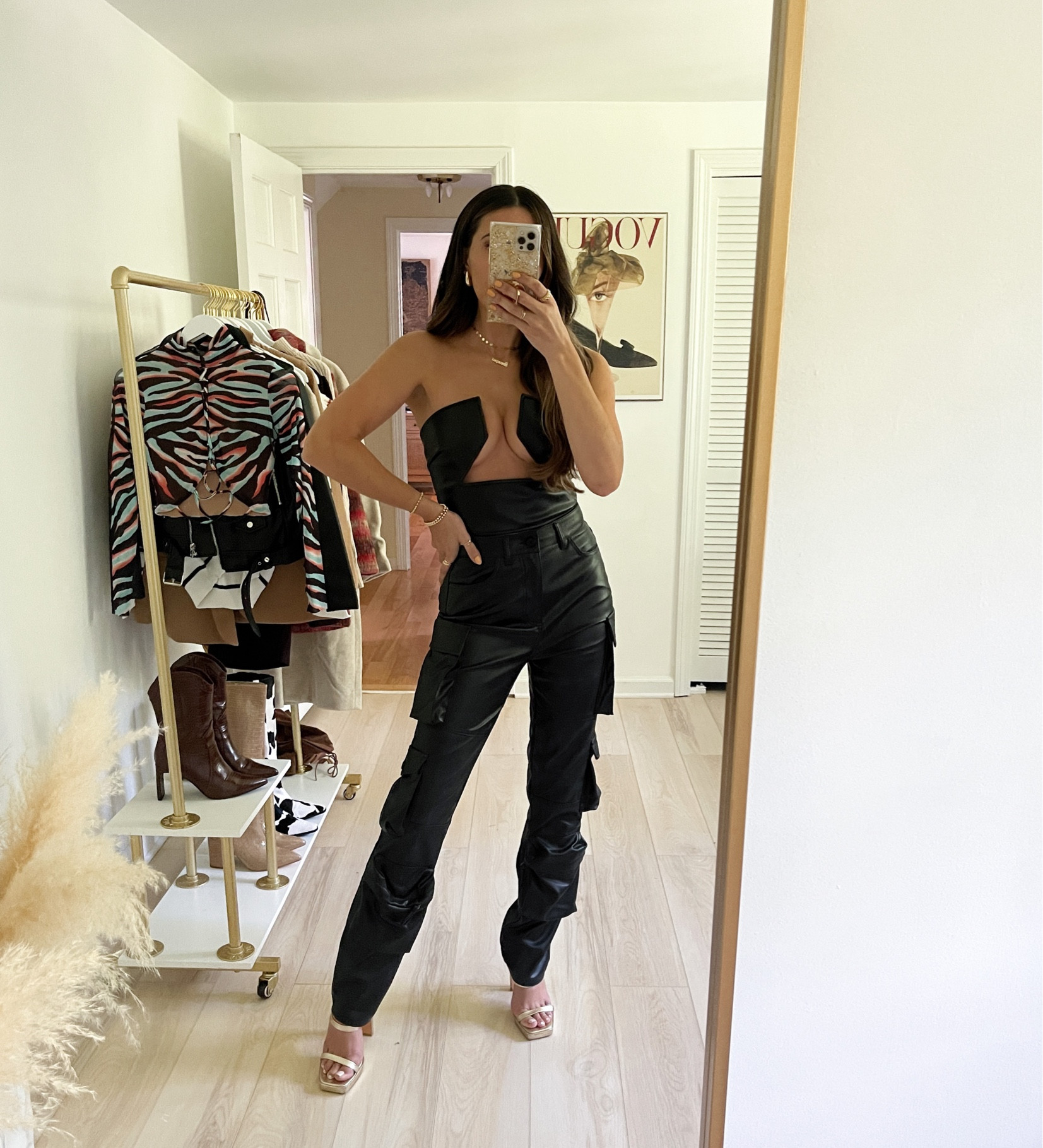 The most flattering leather corset top on planet earth (size small) and leather cargo pants 

Date night outfit | city outfit | club outfit | leather pants outfit #afrm #shopafrm #ad

#LTKFind 

#LTKSeasonal #LTKstyletip