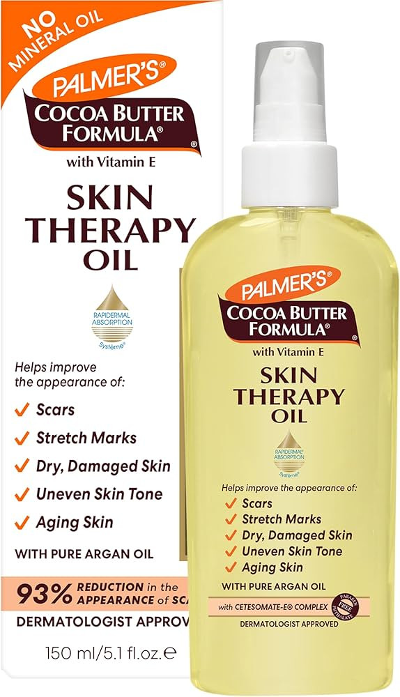 Palmer's Cocoa Butter Formula Skin Therapy Moisturizing Body Oil with Vitamin E, 5.1 Ounces | Amazon (US)