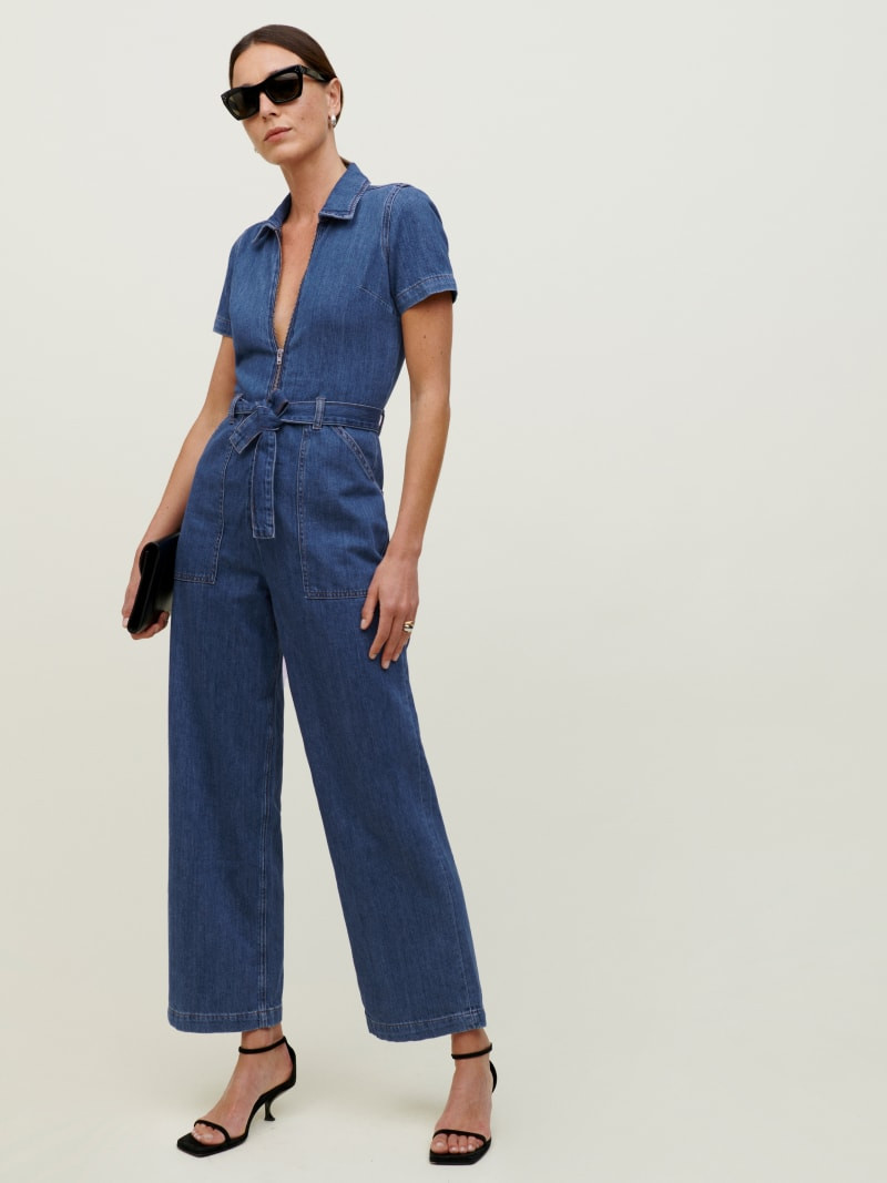 Cassidy Denim Jumpsuit | Reformation (Global)