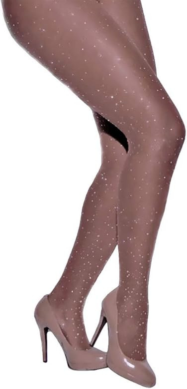 Women's Shimmer Tights Silk Reflections Control Top Pantyhose Sparkly Rhinestone Sheer Stockings | Amazon (US)