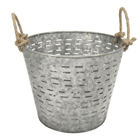 10" H Round Garden Basket - Galvanized - Threshold™ | Target