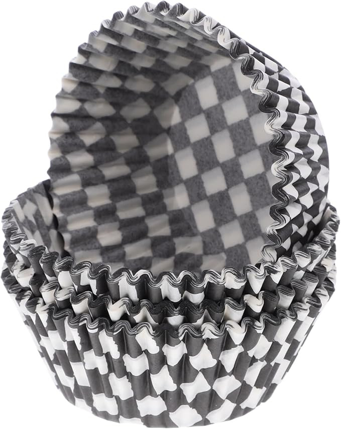 100Pcs Cupcake Liners, 2.95in Baking Cup Cupcake Wrappers, Wrapped Muffin Liners Black and White ... | Amazon (US)