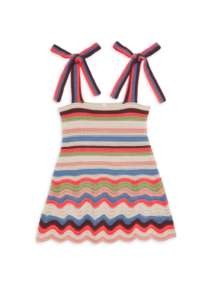 Little Girl's & Girl's Devi Textured Knit Dress | Saks Fifth Avenue