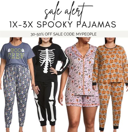 Cute and spooky plus size pajamas just in time for Halloween! We have the skeleton ones and can confirm they run true to size with a little room and are GREAT quality!!! On sale currently!!

#LTKHalloween #LTKcurves #LTKsalealert