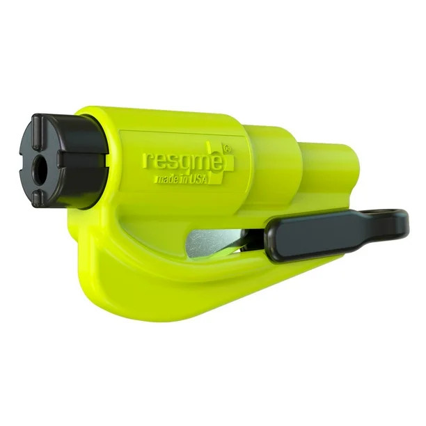 resqme Emergency Car Escape Tool, Seatbelt Cutter Window Breaker, Yellow, Single Pack, 0.05lbs | Walmart (US)