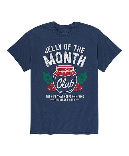Navy 'Jelly of the Month Club' Tee - Men | Zulily
