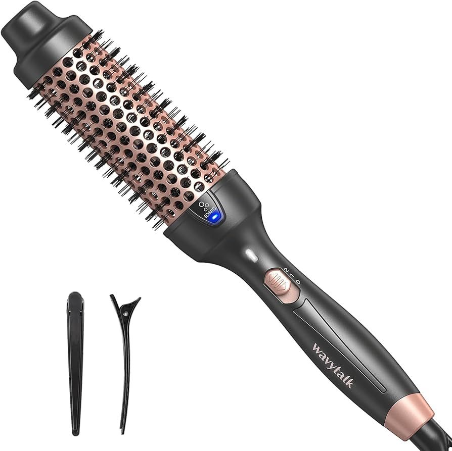 Wavytalk Pro Thermal Brush for Blowout Look, 1 1/2 Inch Ionic Heated Round Brush Makes Hair Smoot... | Amazon (US)