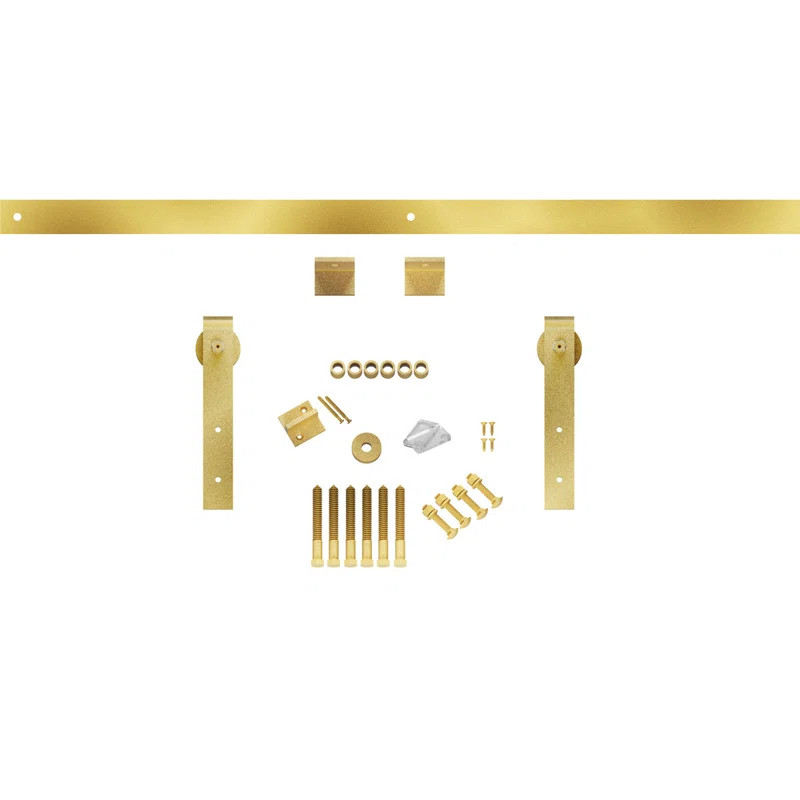 Premium J-Strap Standard Single Barn Door Hardware Kit | Wayfair North America