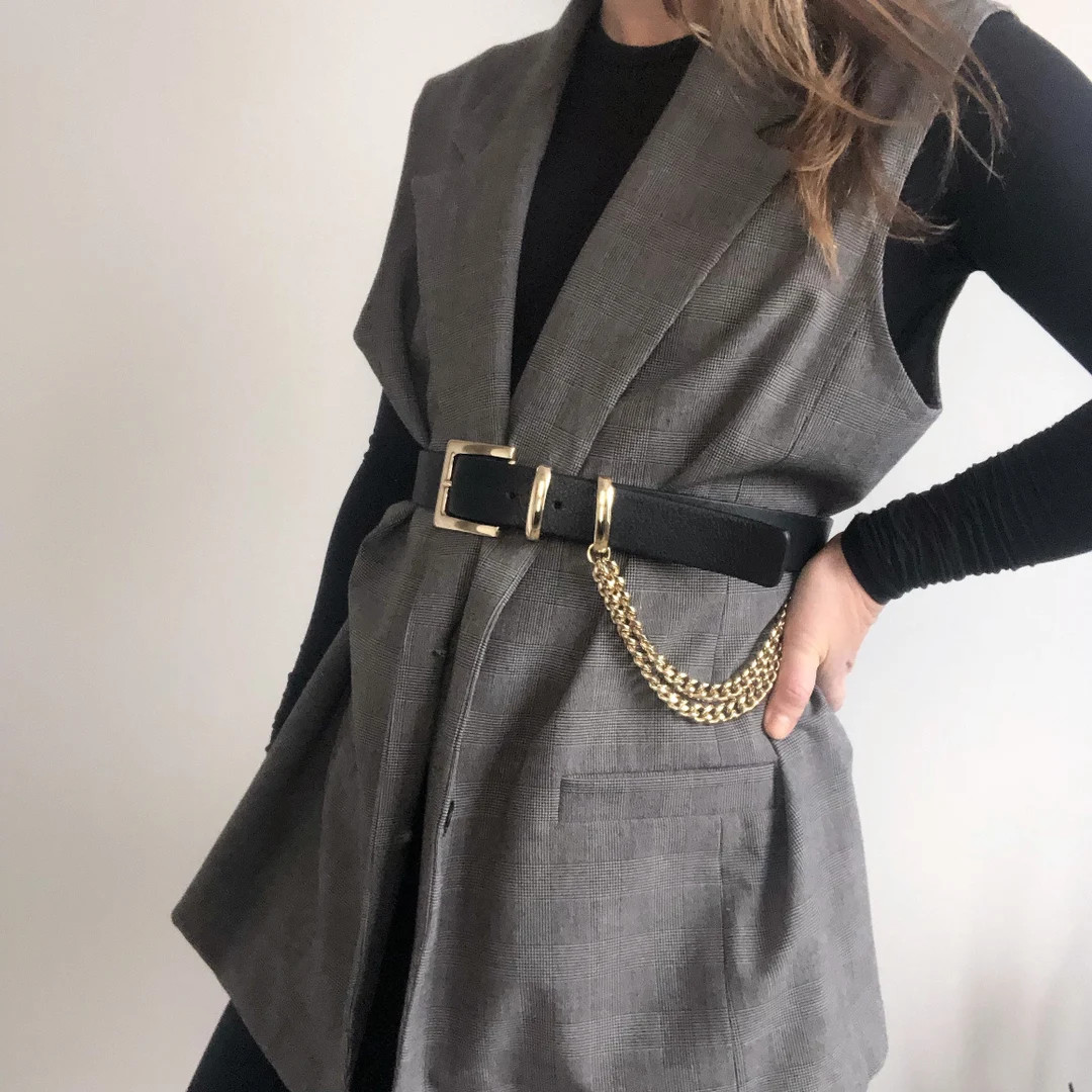 Vintage Oversized Sleeveless Blazer - Etsy | Etsy (US)