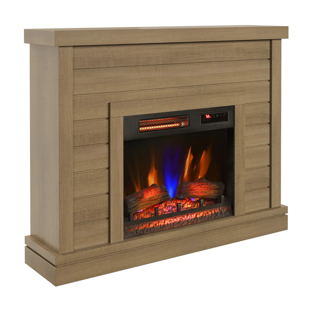 duraflame® Shiplap Wall Mantel Electric Fireplace | Wayfair North America
