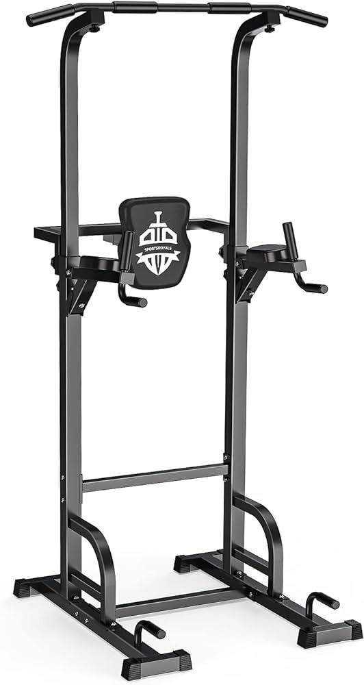 Sportsroyals Power Tower Dip Station Pull Up Bar for Home Gym Strength Training Workout Equipment... | Amazon (US)
