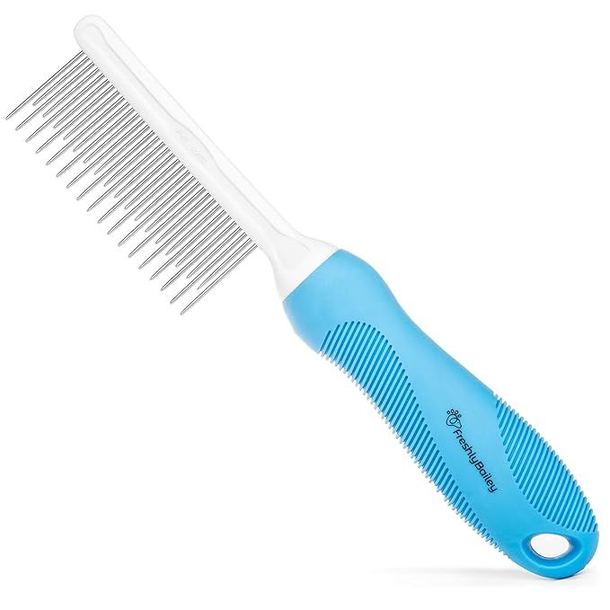 Dog & Cat Combs For Grooming Long Haired Cats & Dogs - Top Pet Detangler Brush For Long & Curly H... | Amazon (US)