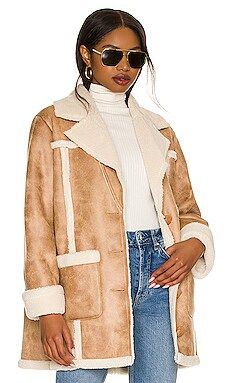 House of Harlow 1960 x REVOLVE Lowelle Coat in Natural Tan from Revolve.com | Revolve Clothing (Global)