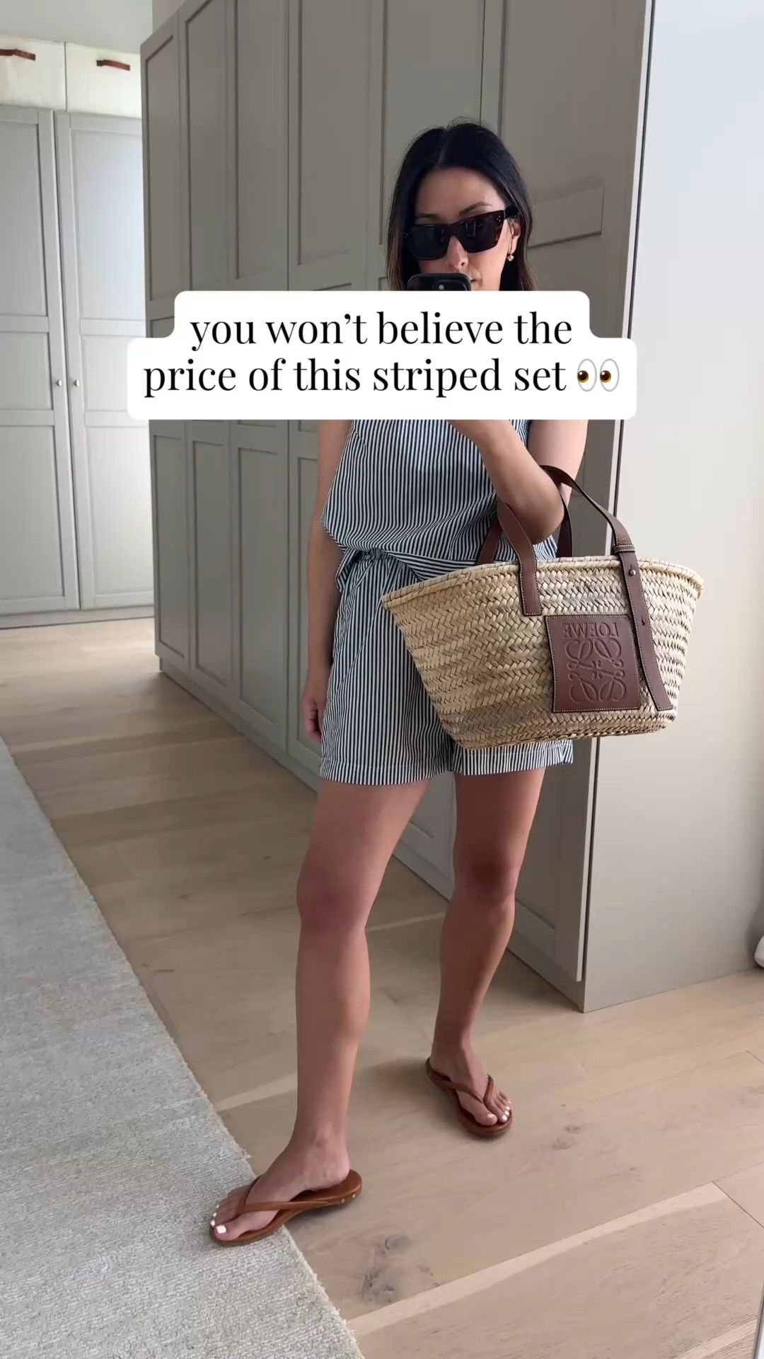 this stripe set is so chic & the price is insane 👏🏻

Amazon striped set small
Loewe basket bag medium
Beek sandals 5
Celine sunglasses
Dorsey James necklace 15"
Electric Pick earrings 

summer outfits, summer style, petite style

#LTKootd #LTKmomlife #LTKPetite