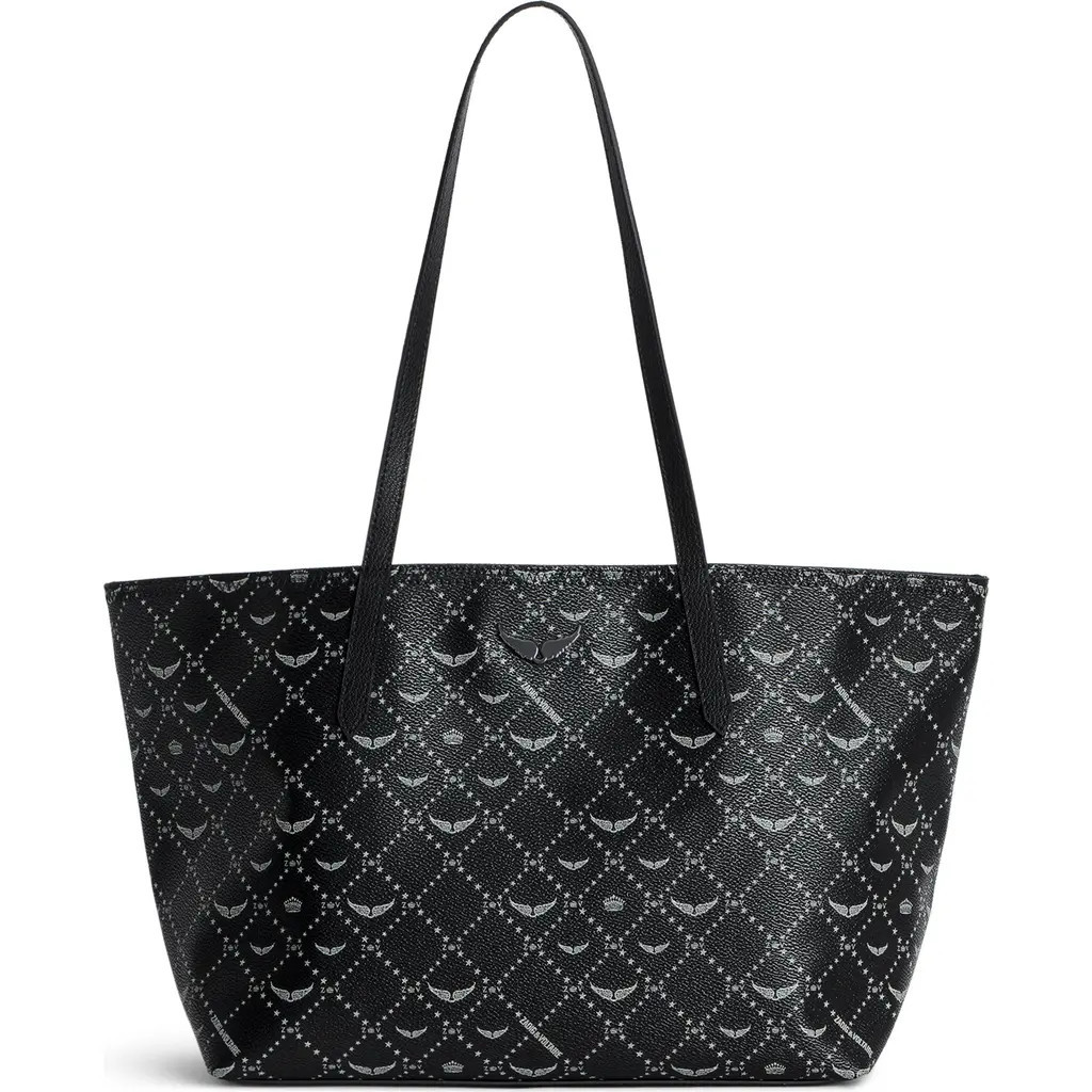 Zadig & Voltaire Z Monogram Shopper Tote Bag in Noir at Nordstrom | Nordstrom