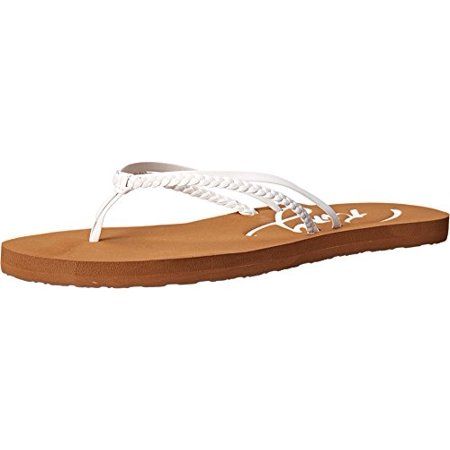 Roxy womens Cabo flip flop sandals White 8 US | Walmart (US)