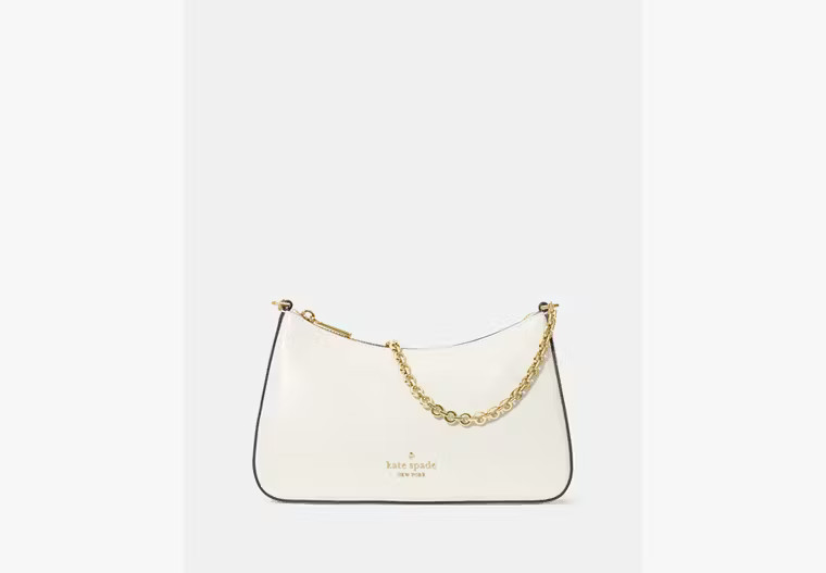 Kate Spade Margot Textured Patent Leather Convertible Crossbody, Meringue | Kate Spade Outlet