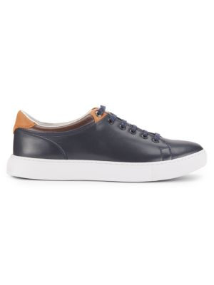 Robert Graham Tahiti Leather Low Top Sneakers on SALE | Saks OFF 5TH | Saks Fifth Avenue OFF 5TH