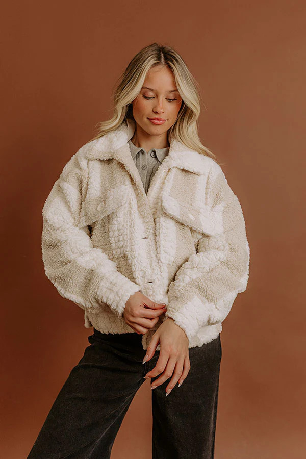 The Cozy Edit Sherpa Jacket | Impressions Online Boutique