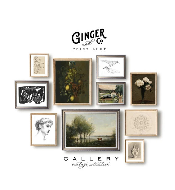 Modern Cottage Gallery Wall Art Set No 4 PRINTABLE DIGITAL | Etsy | Etsy (US)