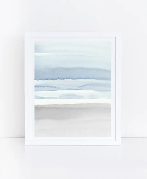 Blue Grey Abstract Art Printable Abstract Art Blue Grey | Etsy | Etsy (US)