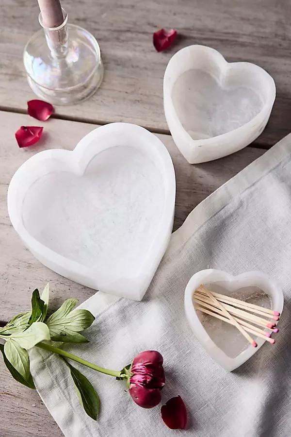 Heart Alabaster Decorative Bowl | Anthropologie (US)