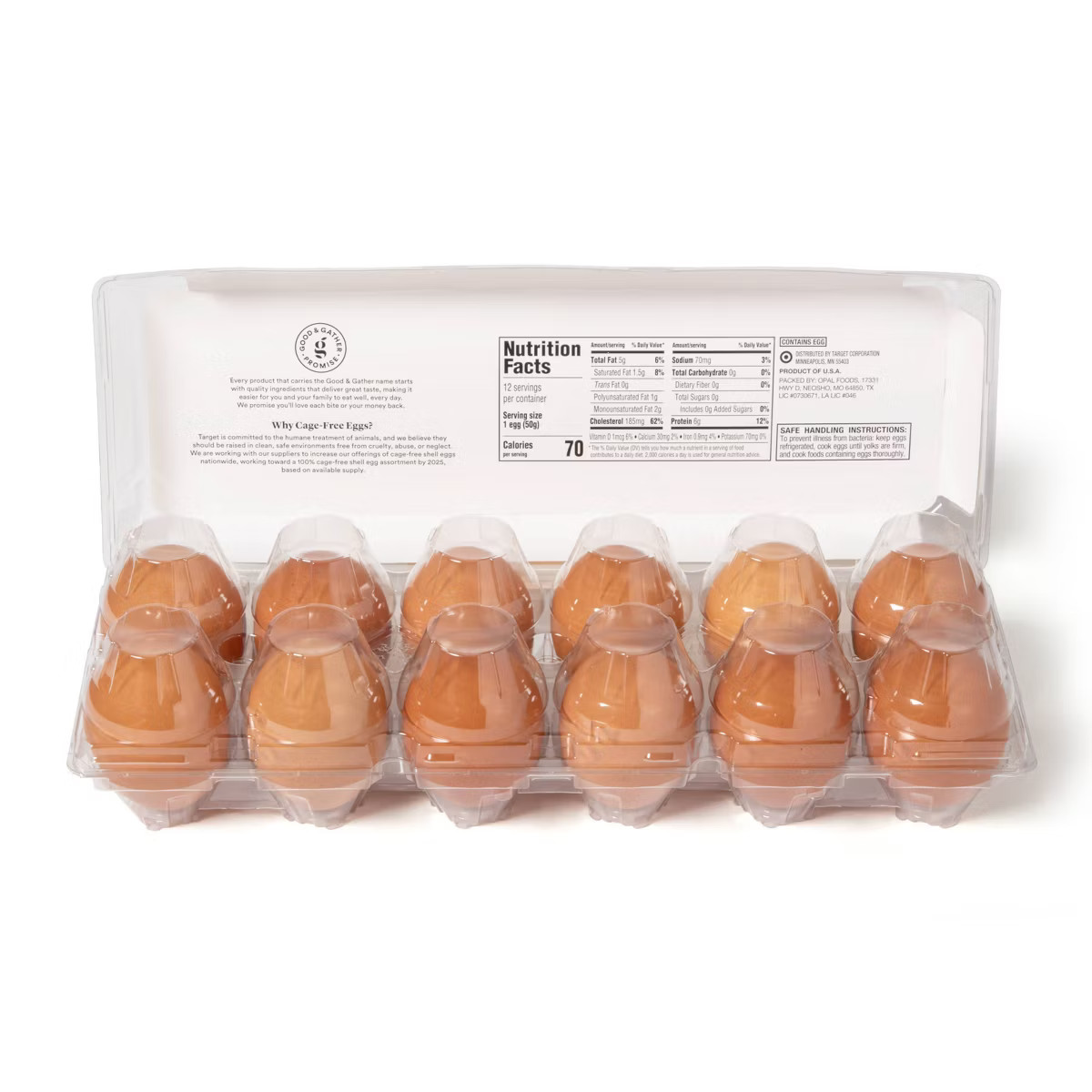Cage-Free Fresh Grade A Large Brown Eggs - 12ct - Good & Gather™ | Target