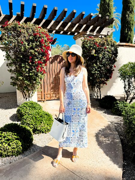 Petite Summer Fashion!! Summer maxi dress - blue floral summer dress - beach dress - vacation sundress 
