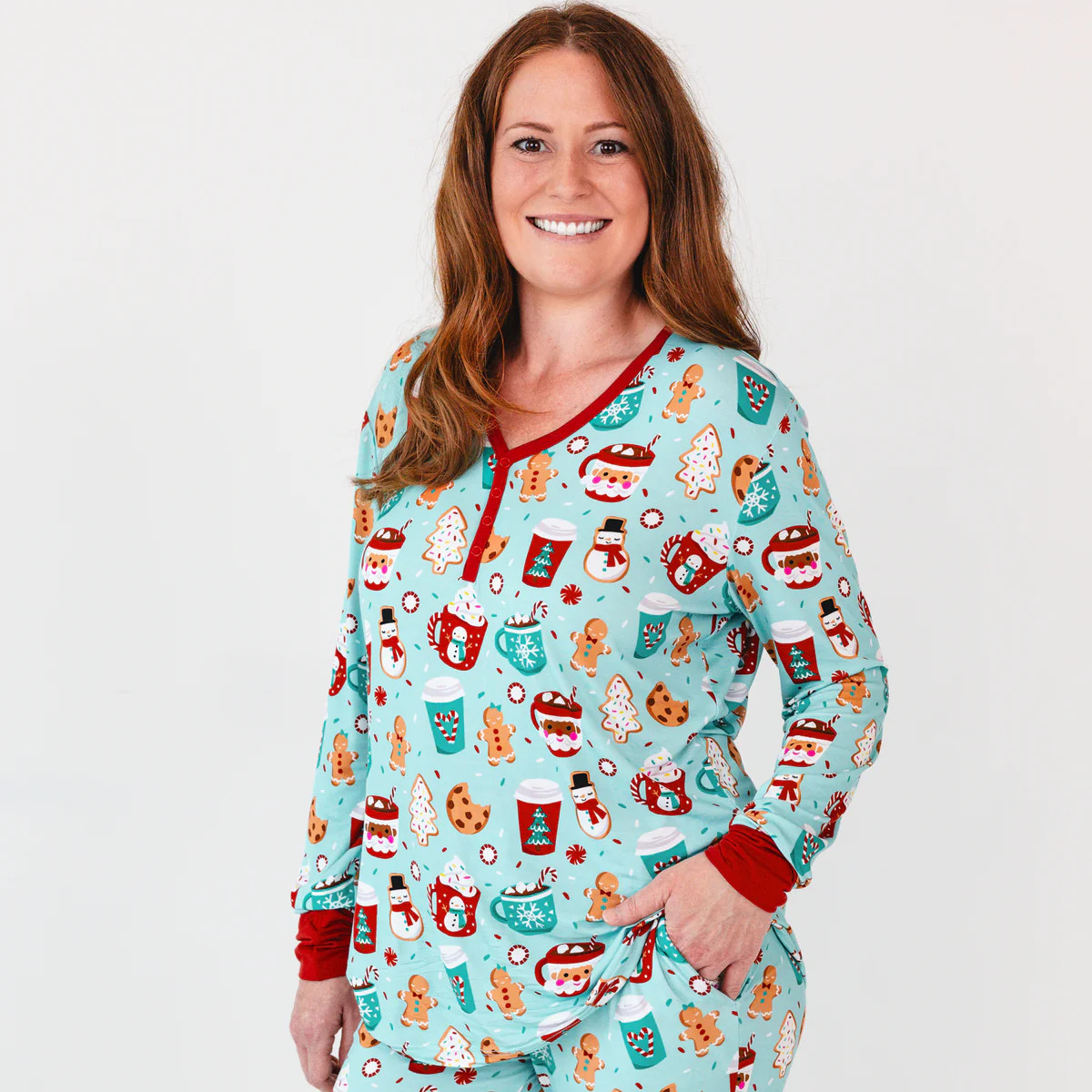 Peppermint Mocha Women's Pajama Top | Little Sleepies