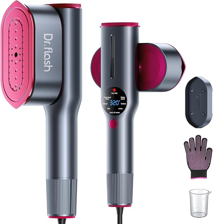 DRFLASH 2-in-1 Steamer & Iron for Clothes,15s Fast Heat-up 1200W Portable Handheld Garment Steame... | Amazon (US)