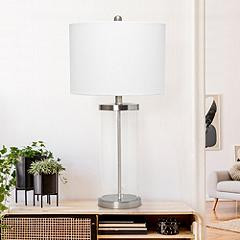 Lalia Home Entrapped Glass and Brushed Nickel Table Lamp | www.lampsplus.com | Lamps Plus