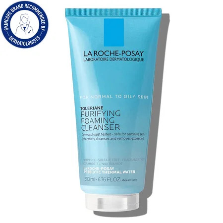 La Roche-Posay Toleriane Purifying Foaming Facial Cleanser 6.76 fl oz | Walmart (US)