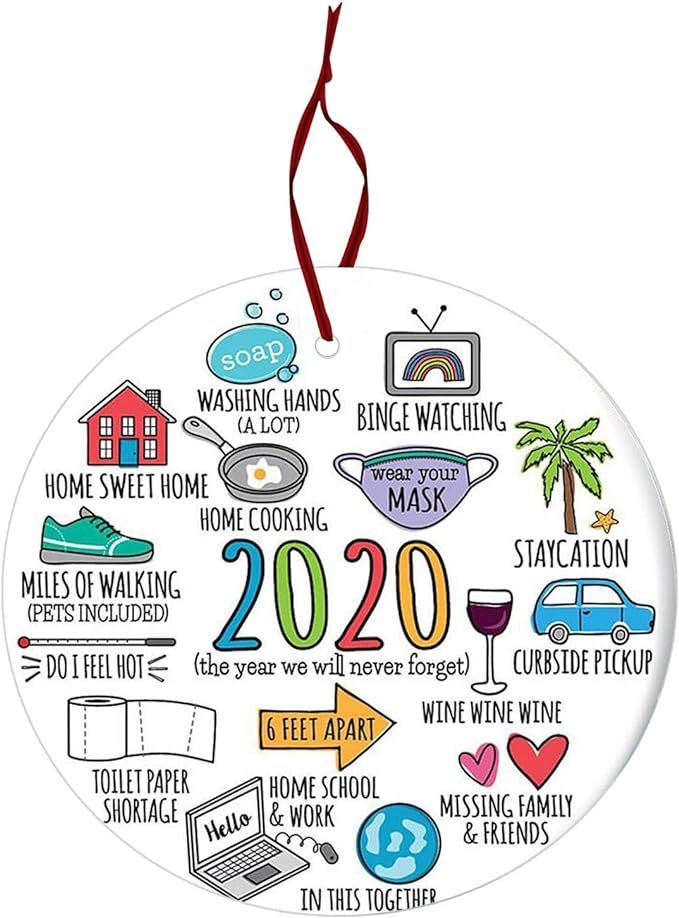 UpdateClassic Christmas Ornament 2020/XMAS Decorations 2020 Year to Forget Christmas Ornament 202... | Amazon (US)