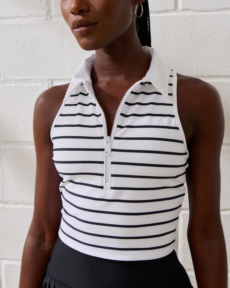 Women's YPB sculptLUX Polo Tank | Women's Active | Abercrombie.com | Abercrombie & Fitch (US)