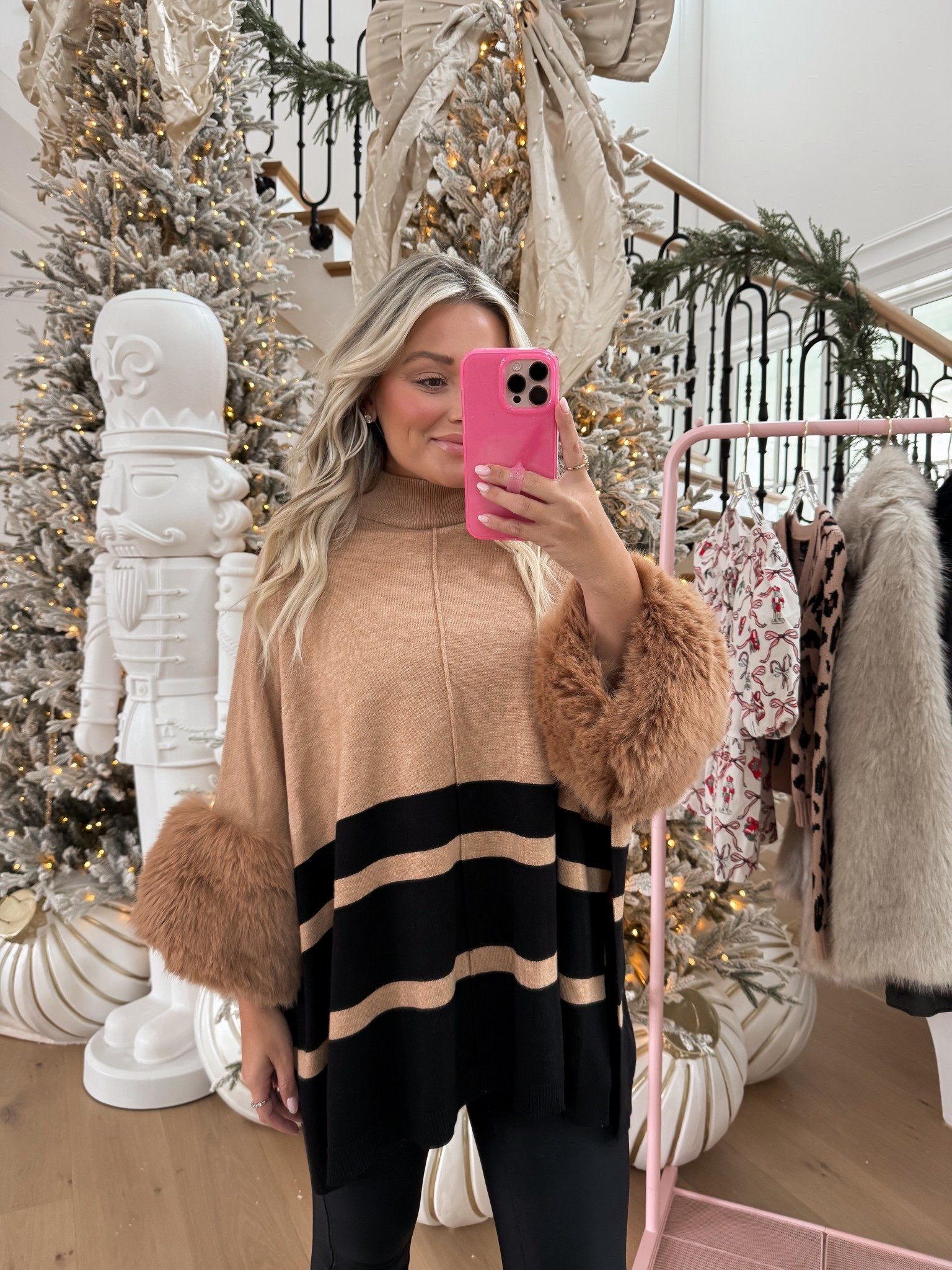 Winter OOTD 🖤 the prettiest sweater! I love the fur! 

#LTKmomlife #LTKgrwm #LTKSaleAlert