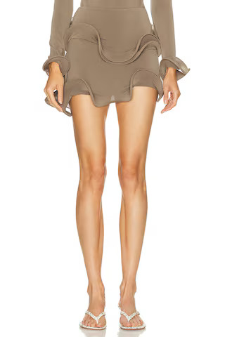 Wave Hem Bamboo Skirt | FWRD 