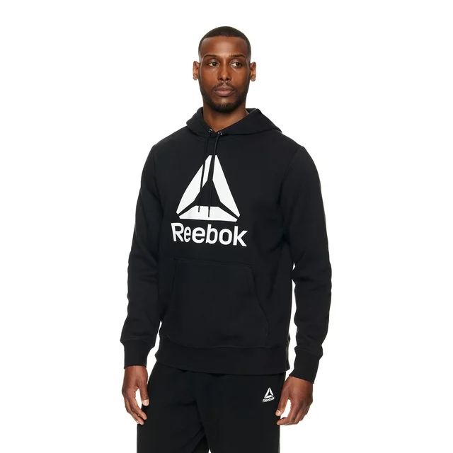 Reebok Men's and Big Men's Delta Logo Fleece Hoodie Sweatshirt, Sizes S-XL | Walmart (US)