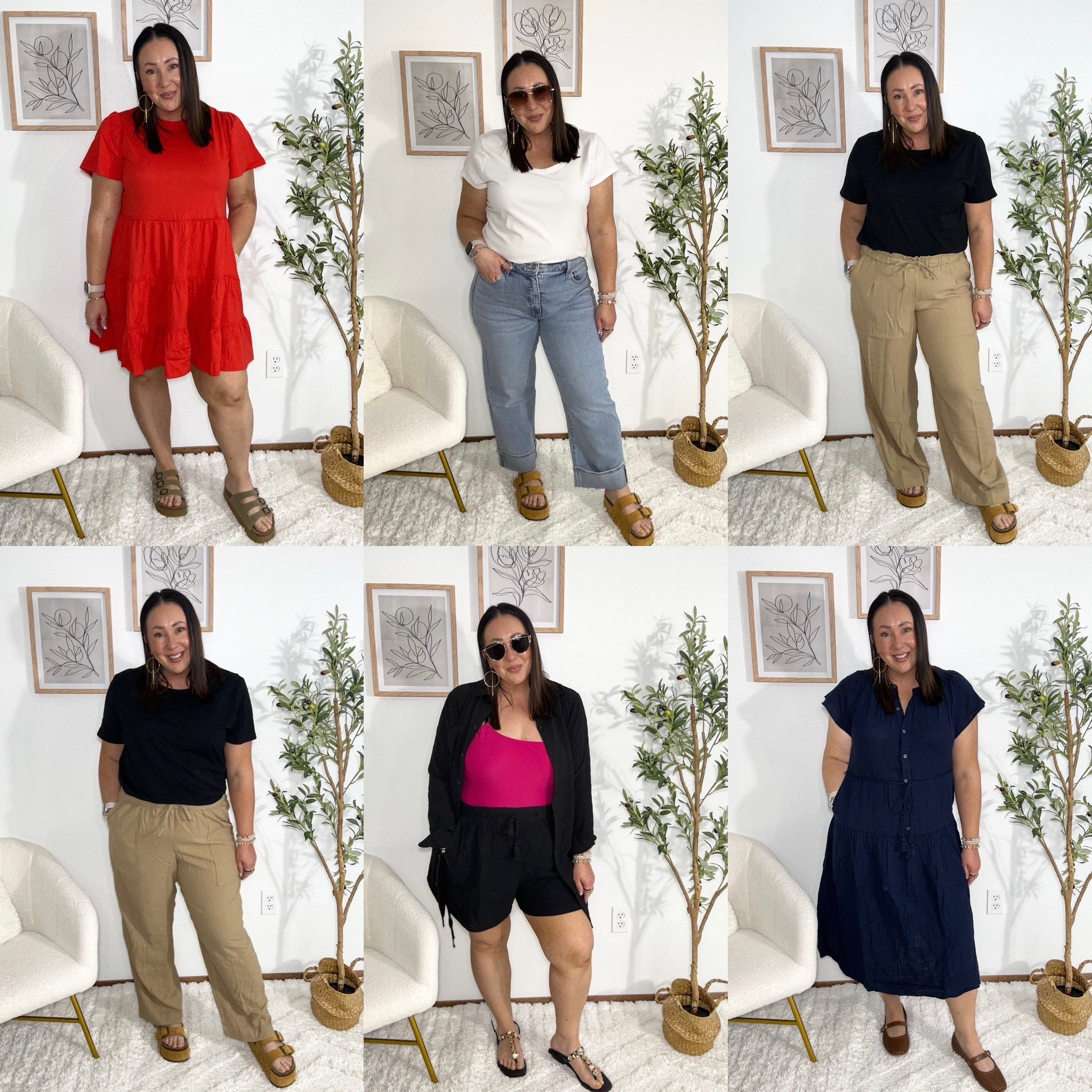 Try on my Walmart order with me!
XL swing dress. XL tapered linen pants. Large wide leg linen pants. Size 16 cuffed jeans. Large midi length dress. XL coverup shorts. Large coverup top. XL swimsuit.  XL gap tee. Sandals run true to size.  

#LTKMidsize #LTKOver40 #LTKSeasonal