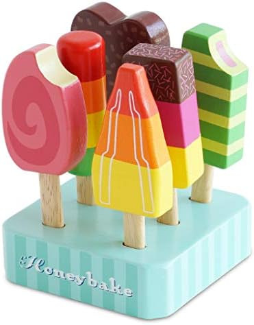 Le Toy Van Honeybake Collection Ice Lollies Set Premium Wooden Toys for Kids Ages 3 Years & Up (T... | Amazon (US)