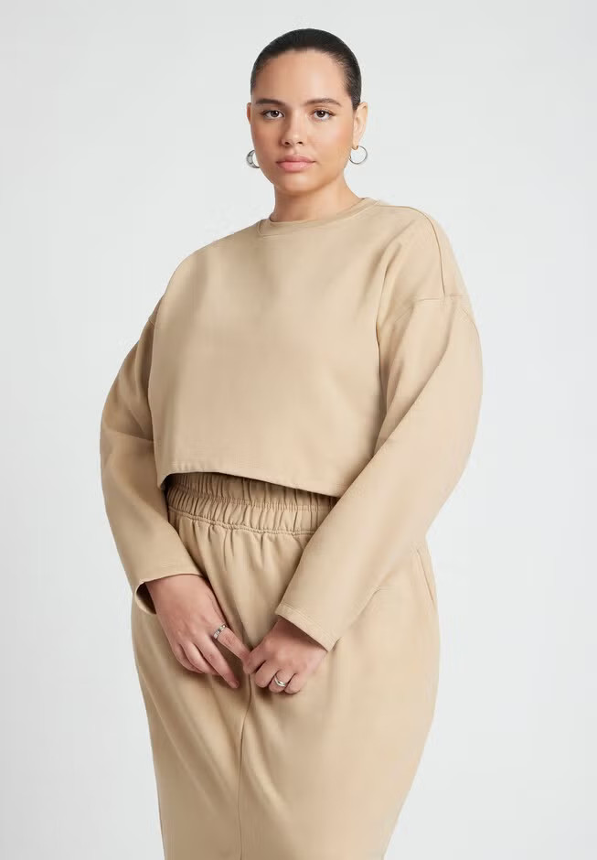 Oversized Cropped Sweater | Eloquii
